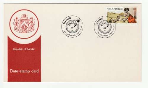 1980 Transkei ESSEN 80 Date-stamp Card 56