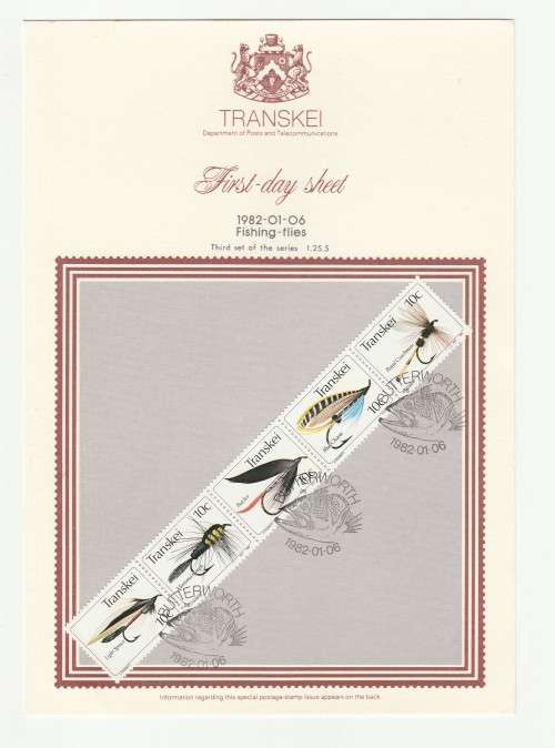 1982 Transkei Fishing-flies Third set of the series First-day Sheet 1.25.5 Starting Light Spruce