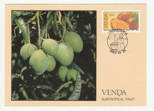 1983 Venda Subtropical Fruit Postcard Set #1 - 4