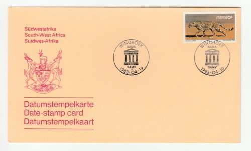 1983 South-West Africa Namibia Wildlife Trust Commemorative Cover and Date-stamp Set