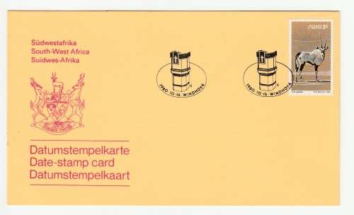 1980 South-West Africa Lutheran Church 70 Years Old Date-stamp Card 6