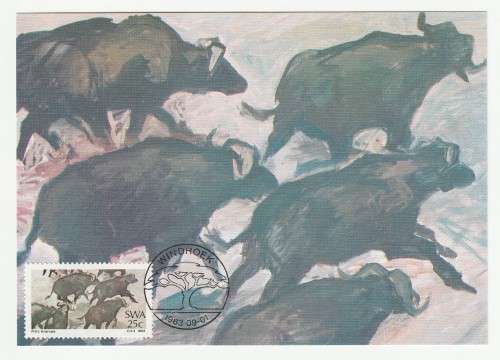1983 South-West Africa Painters Postcard #1 - 4 Set