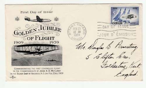1959 Canada Golden Jubilee of Flight FDC