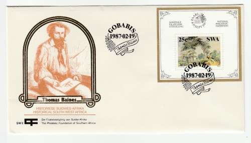 1987 South-West Africa Historical SWA The Philatelic Foundation of Southern Africa Miniature Sheet S