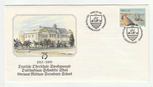 1988 South-West Africa 75th Anniversary of The German-medium Secondary School Commemorative Cover