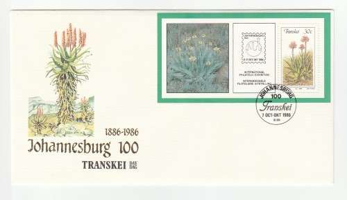 1986 Transkei Johannesburg 100 Transkei Day Commemorative Cover