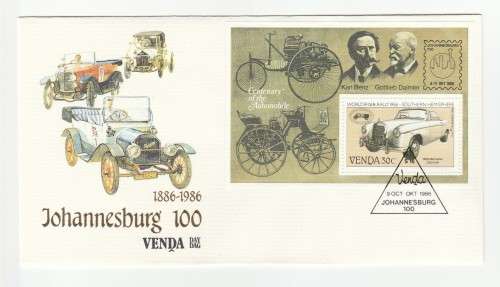1986 Venda Johannesburg 100 Venda Day Commemorative Cover