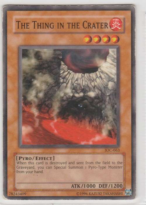 Yu-Gi-Oh! - The Thing in the Crater - Invasion of Chaos (IOC-063) - Common