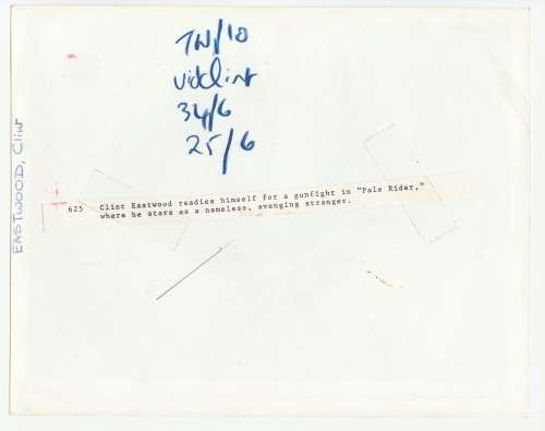 Promo Print - Clint Eastwood - Paler Rider 1985