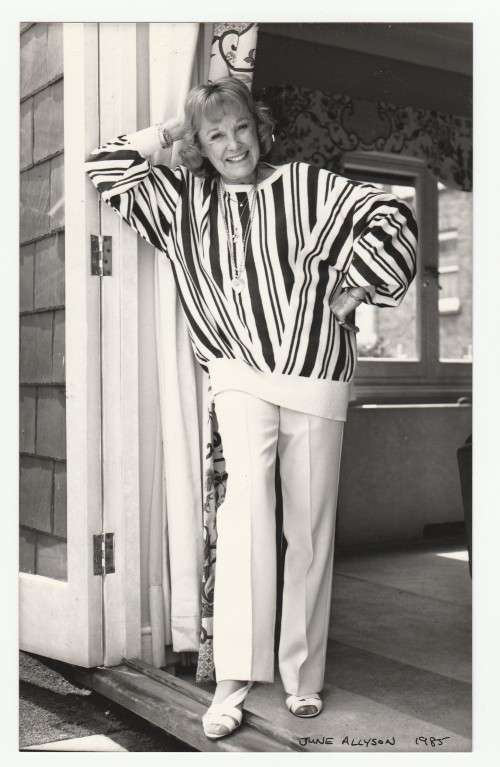 Vintage Press Photograph Newspaper Archive - June Allyson - 17.6.1985