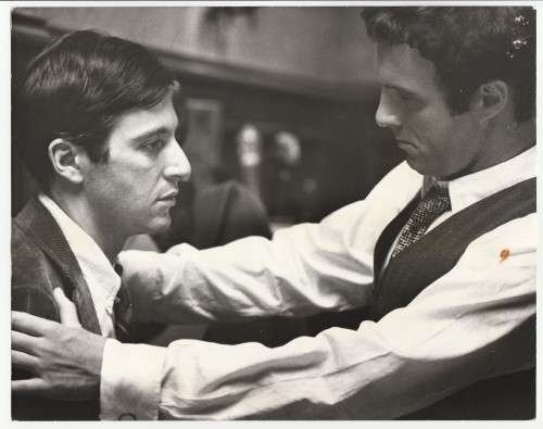 Vintage Press Photograph Newspaper Archive - Al Pacino and James Caan - 20.9.1972
