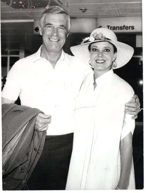Vintage Press Photograph Newspaper Archive - George Peppard - 03.03.1984