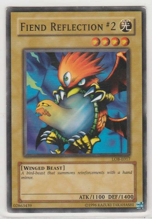 Yu-Gi-Oh! - Fiend Reflection #2 - Legend of Blue Eyes White Dragon (LOB-E017)) - Common