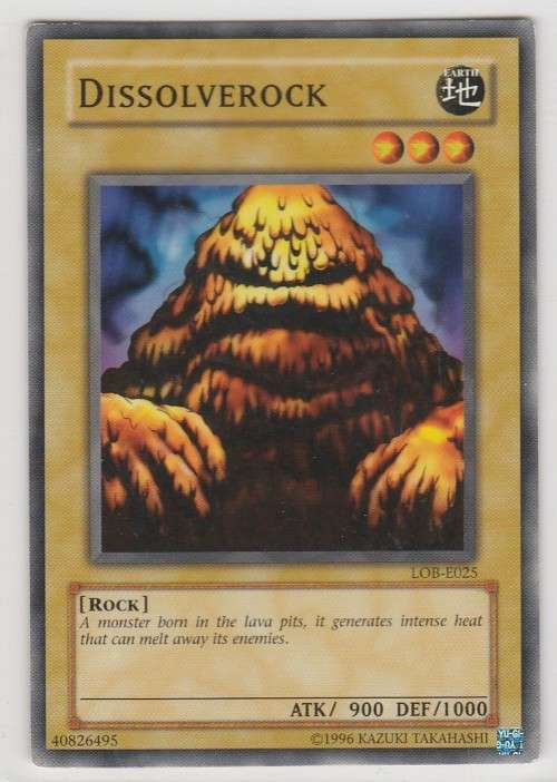 Yu-Gi-Oh! - Dissolverock - Legend of Blue Eyes White Dragon (LOB-E025) - Common
