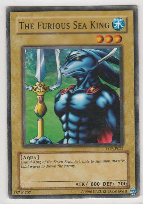Yu-Gi-Oh! - The Furious Sea King - Legend of Blue Eyes White Dragon (LOB-E027) - Common