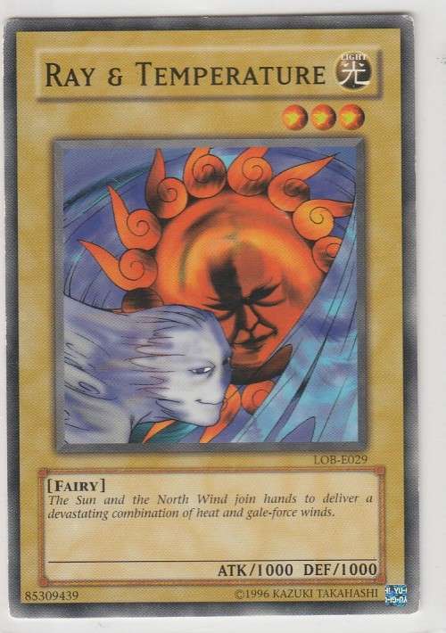 Yu-Gi-Oh! - Ray and Temperature - Legend of Blue Eyes White Dragon (LOB-E029) - Common