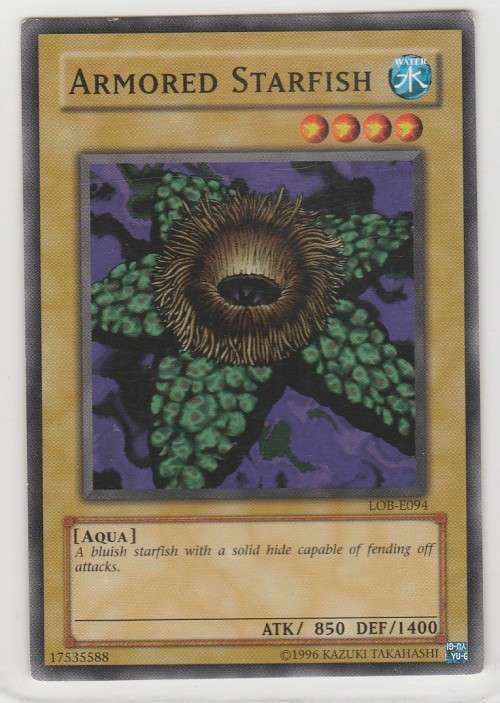 Yu-Gi-Oh! - Armored Starfish - Legend of Blue Eyes White Dragon (LOB-E094) - Common