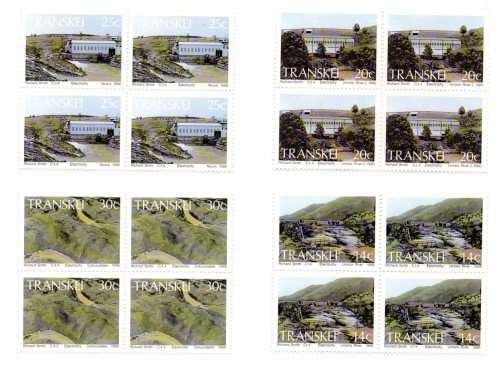 1986 Transkei Hydro-Electric Power Stations FDC 2.9 and Block Set