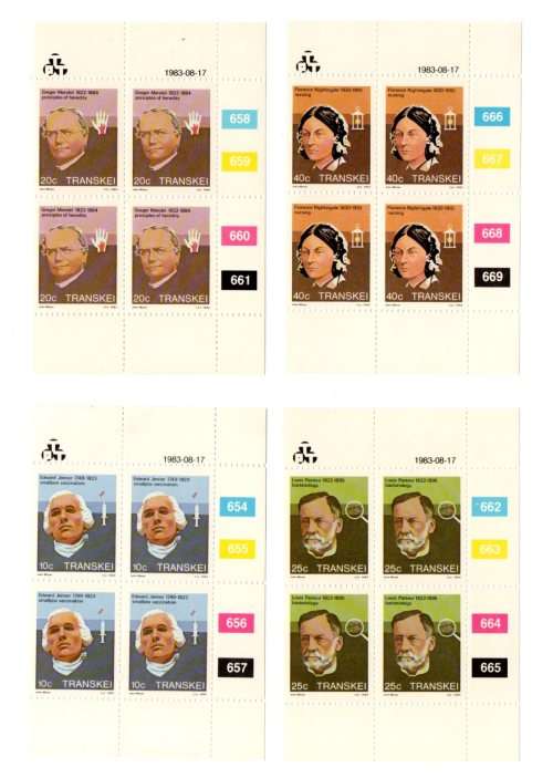 Transkei 1983/08/17 Heroes of Medicine Control Block Set