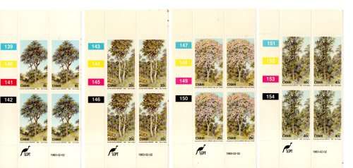 Ciskei 1983/02/02 Indigenous Forest Trees Control Block Set