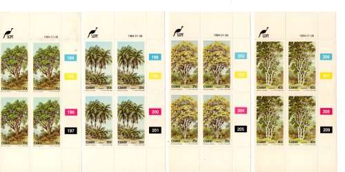 Ciskei 1984/01/06 Indigenous Forrest Trees 2nd set of the series Control Block Set