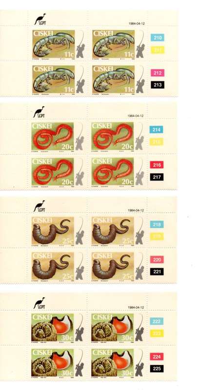 Ciskei 1984/01/06 Indigenous Forrest Trees 2nd set of the series Control Block Set