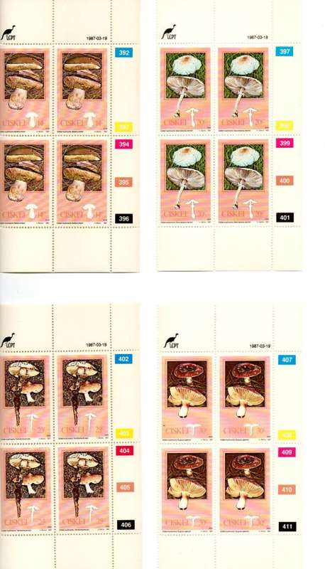 Ciskei 1987/03/19 Fungi Control Block Set