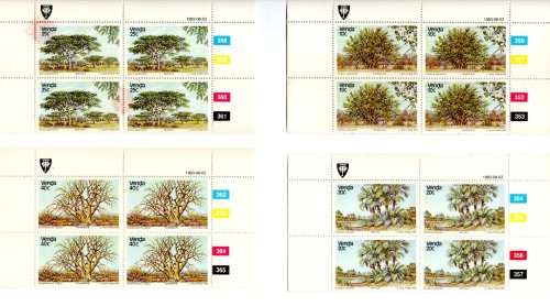 Venda 1983/08/03 Indigenous Trees 2nd Set of the Series Control Block Set