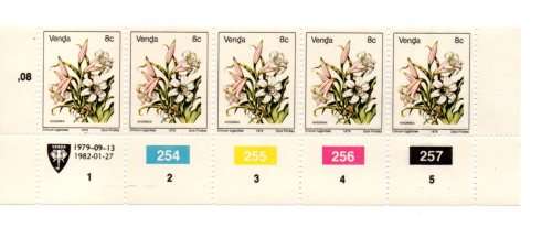 Venda 1979/09/13 First Definitive Series Reprint 1982/01/27 Control Block Set
