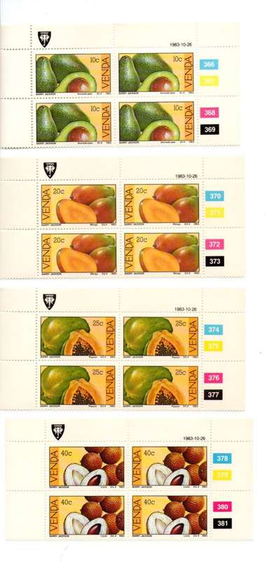 Venda 1983/10/26 Subtropical Fruit Control Block Set