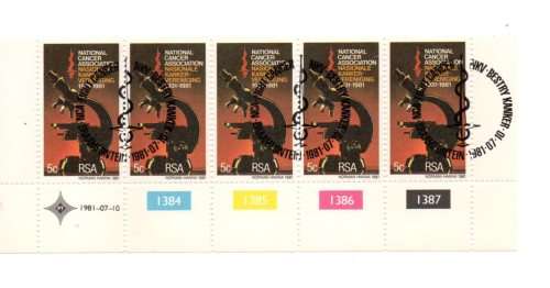 1981 RSA The National Cancer Association of South Africa FDC and Blocks Set