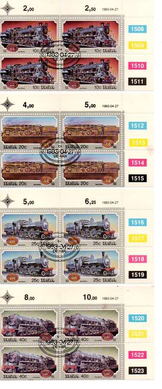 1983 RSA Steam Locomotives FDC 4.4 and Block Set