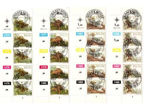 1982 RSA Karoo Fossils FDC4.2 and Block Set