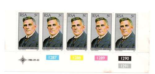 RSA 1980/09/03 Poet C Louis Leipoldt Control Block Set