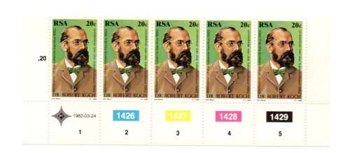 RSA 1982/03/24 The Battle against Tuberculosis Control Block Set