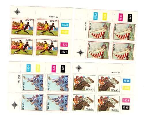 RSA 1983/07/20 Sport in South Africa Control Block Set