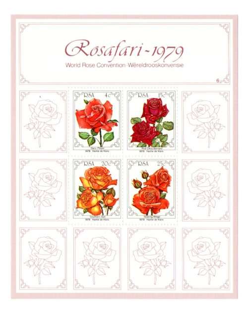 RSA 1979 Rosafari 1979 Miniature Sheet