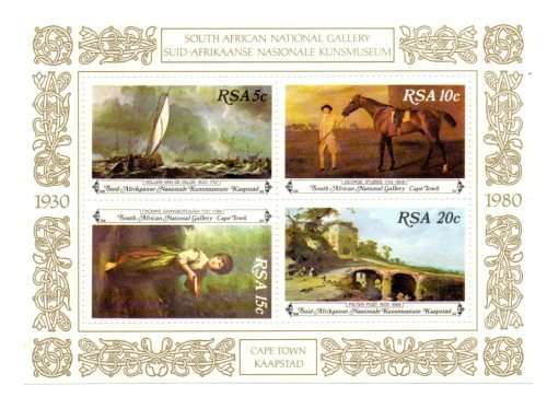 RSA 1980 South African National Gallery Miniature Sheet