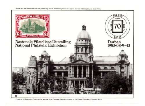RSA 1983 DURSA 83 Miniature Sheet