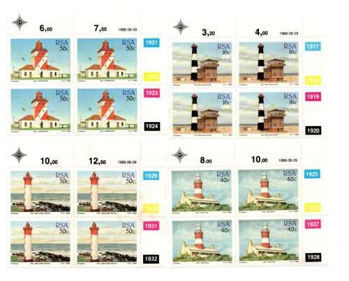 RSA 1988/06/09 Lighthouses Control Block Set