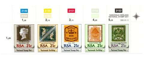 RSA 1990/05/12 National Stamp Day Control Block Set