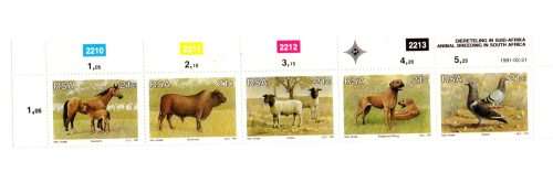 RSA 1991/02/21 Animal Breeding in South Africa Control Block Set