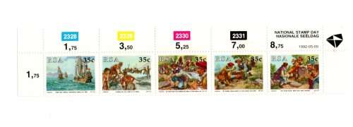 RSA 1992/05/09 National Stamp Day Control Block Set