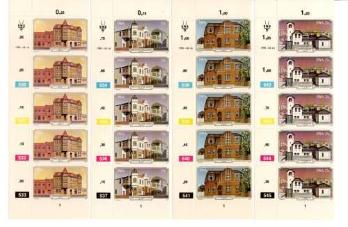 South-West Africa 1981/10/16 Historic Buildings of Luderitz Control Block Set