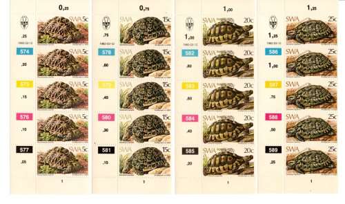 South-West Africa 1982/03/12 Tortoises Control Block Set