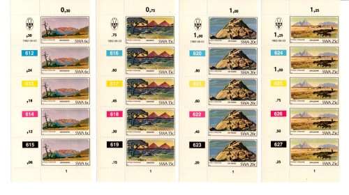 South-West Africa 1982/08/03 Mountains Control Block Set
