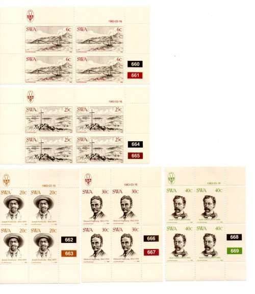 South-West Africa 1983/03/16 Luderitz Control Block Set