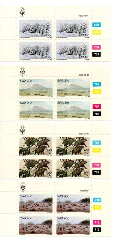 South-West Africa 1983/09/01 Painters Control Block Set