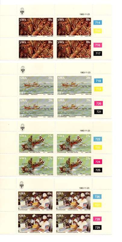 South-West Africa 1983/11/23 Rock Lobster Industry Control Block Set