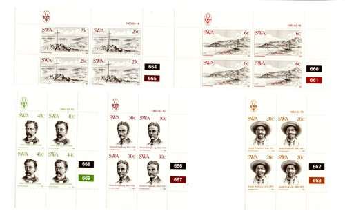 South-West Africa 1983/03/16 Luderitz Control Block Set